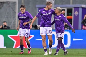 La Fiorentina dopo la vittoria sul Sivasspor