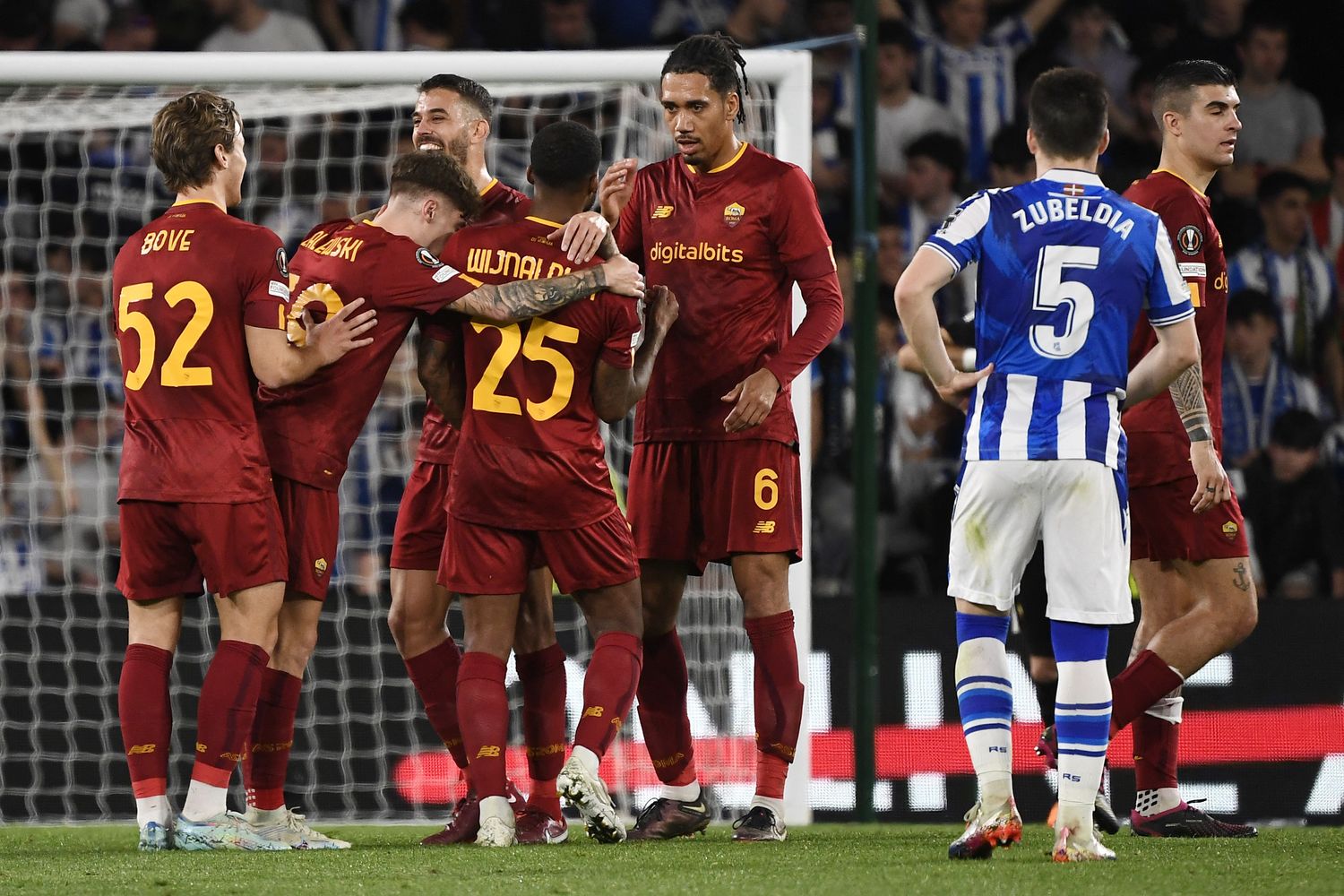 La Roma festeggia la qualificazione