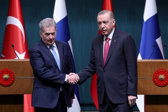 Sauli Niinisto e Recep Tayyip Erdogan