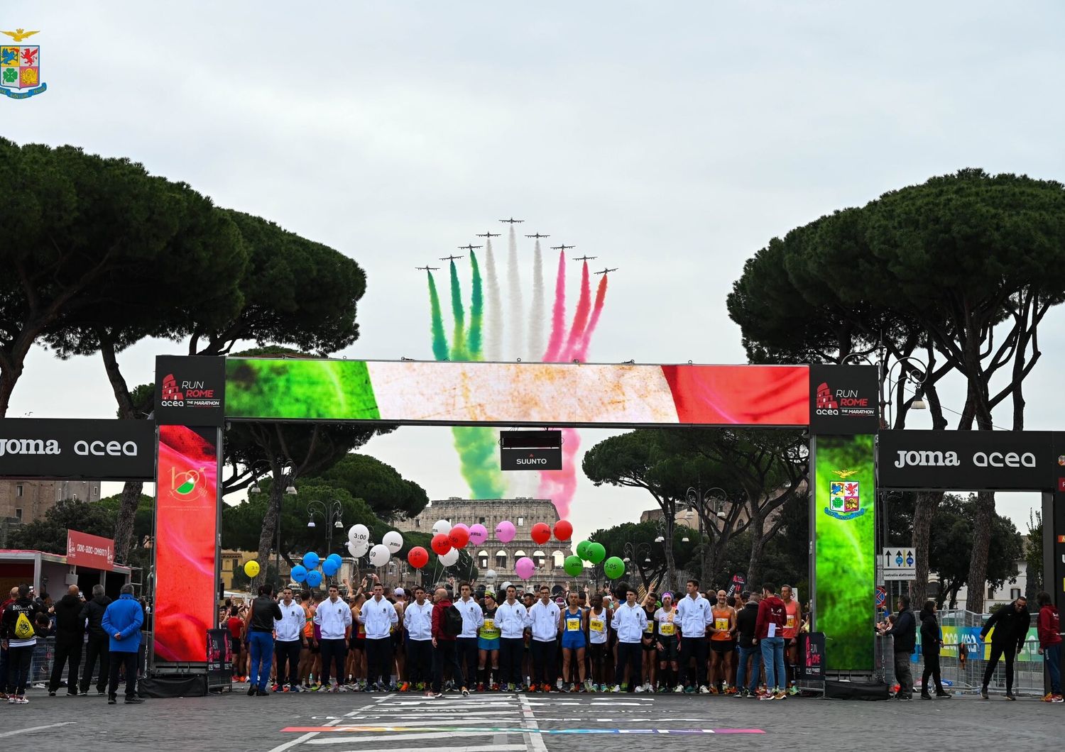 maratona roma frecce tricolori