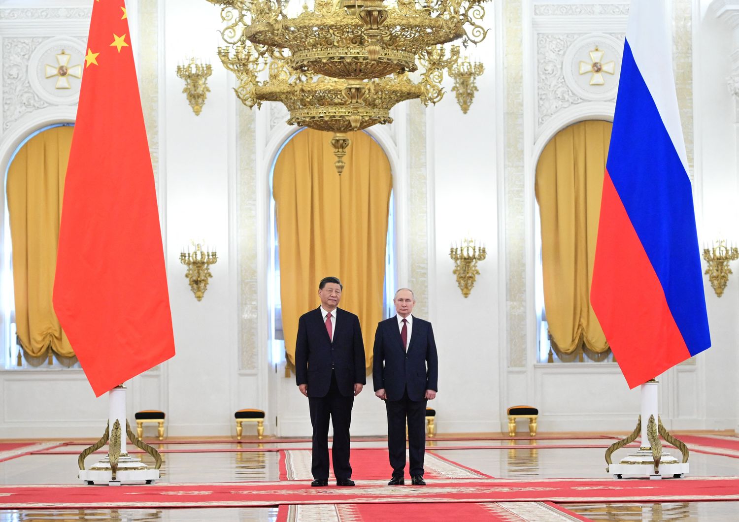 Xi e Putin al Cremlino&nbsp;