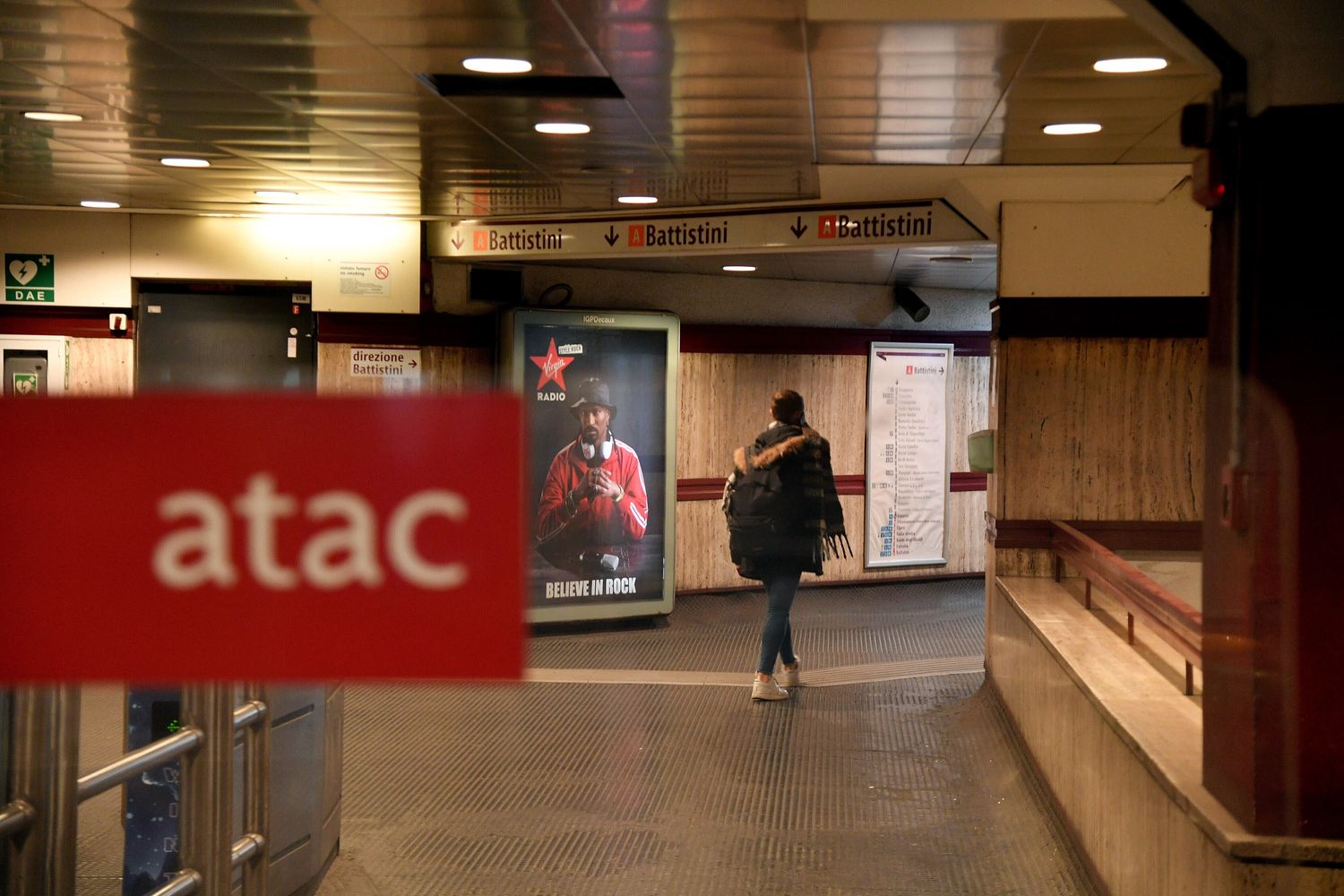 Stazione metro a Roma - Atac