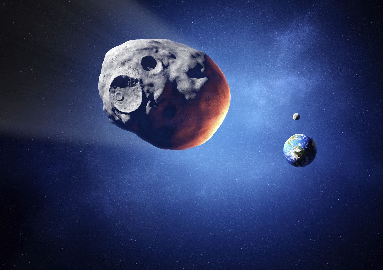 asteroide city killer transita tra terra e luna