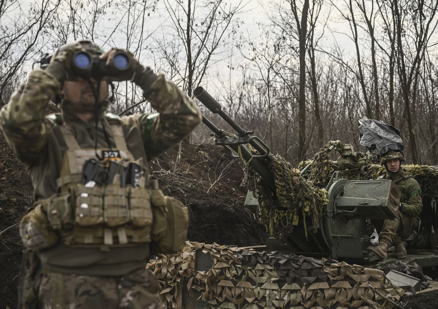 Soldati ucraini sul fronte di Bakhmut