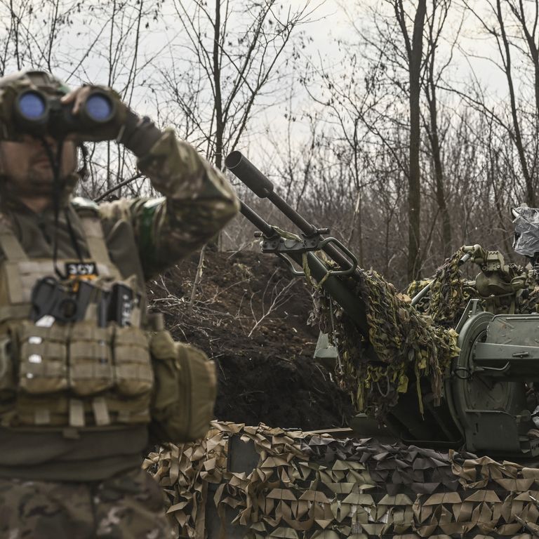 Soldati ucraini sul fronte di Bakhmut