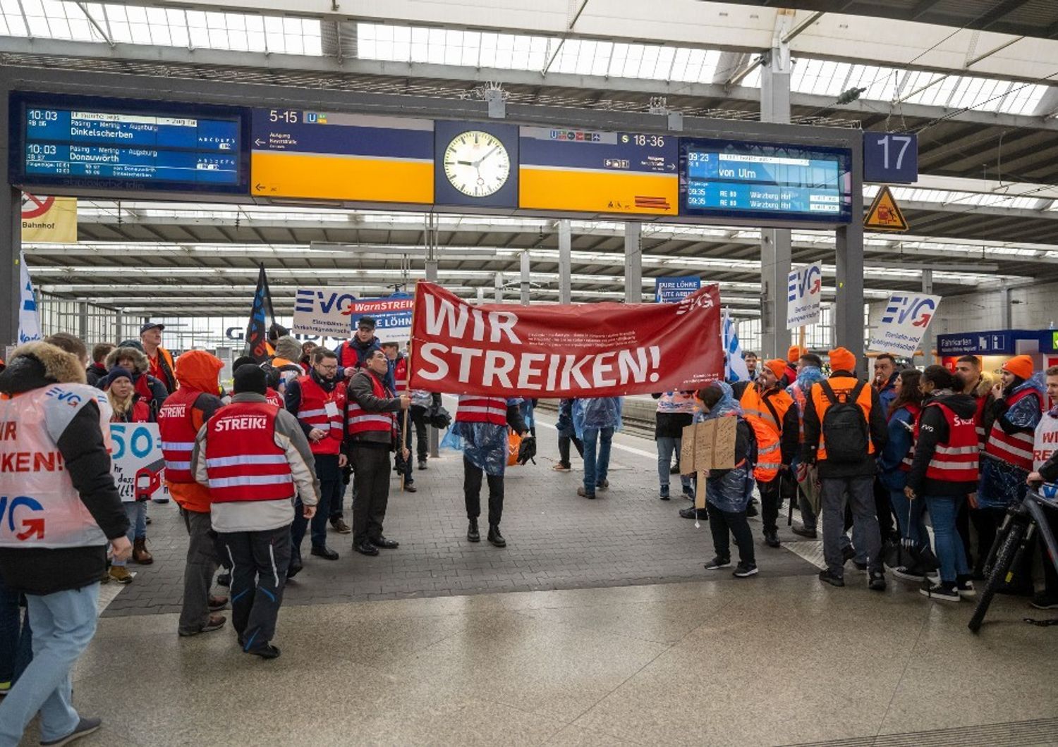 Lo sciopero dei trasporti in Germania