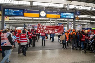 Lo sciopero dei trasporti in Germania