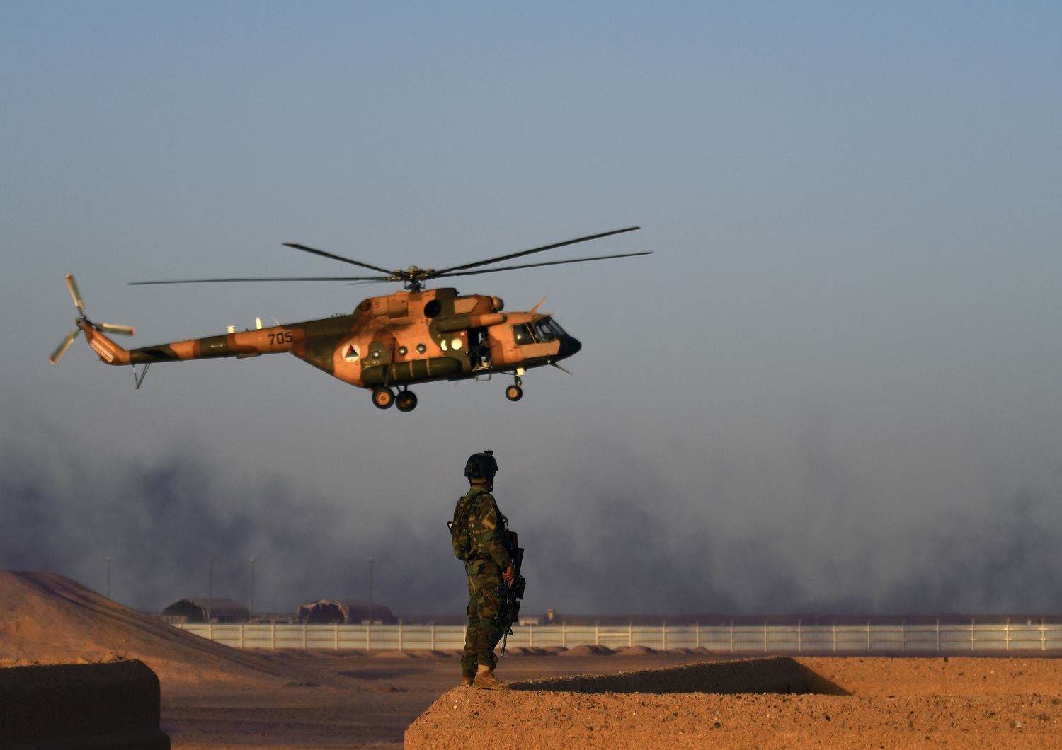 Addestramento di militari afghani nel 2017
