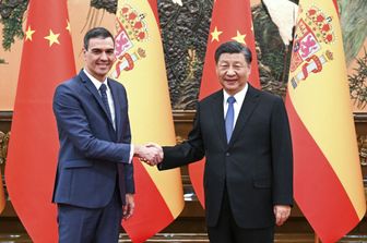 Pedro Sanchez e Xi Jinping