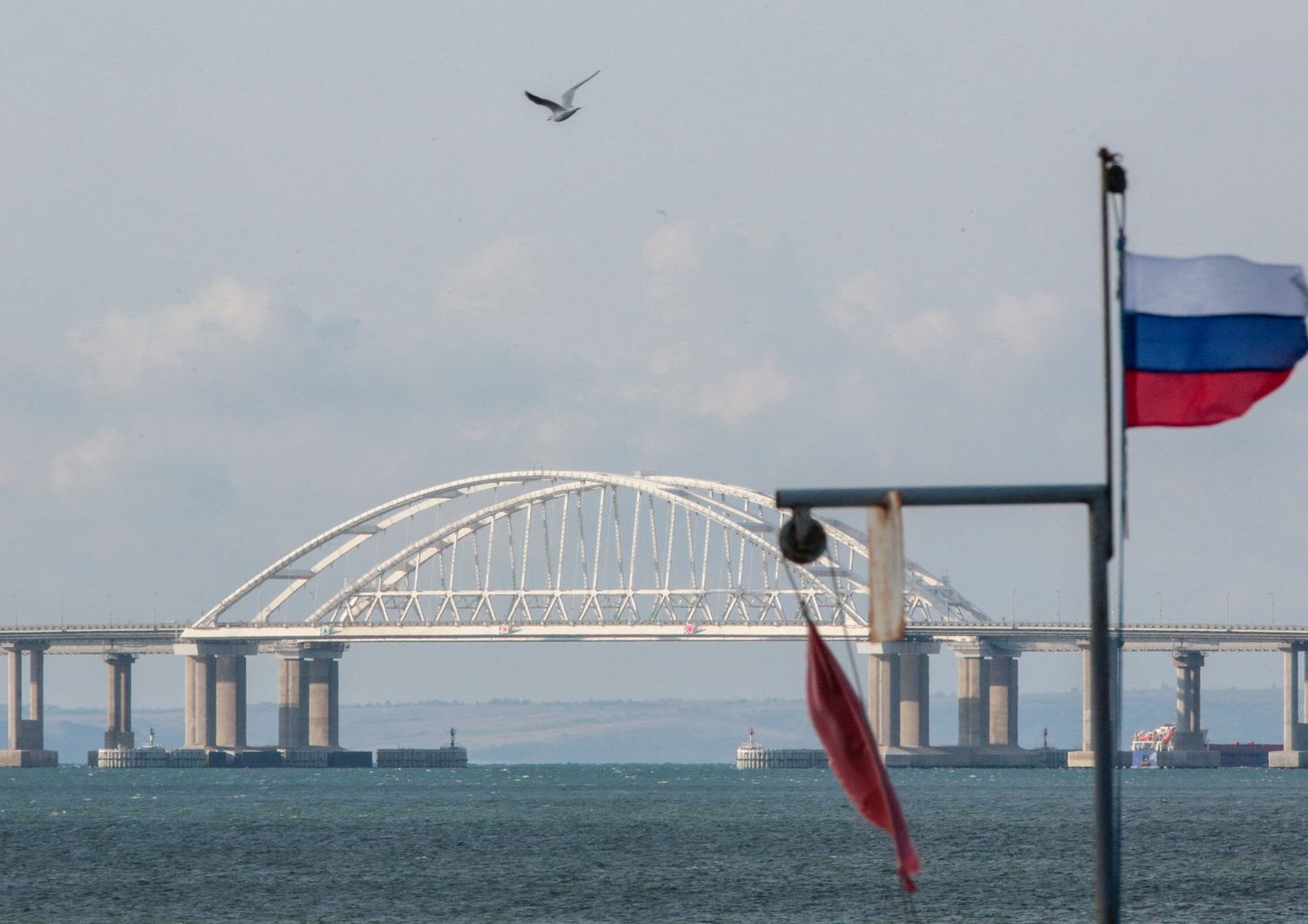 Una veduta del ponte di Kerch