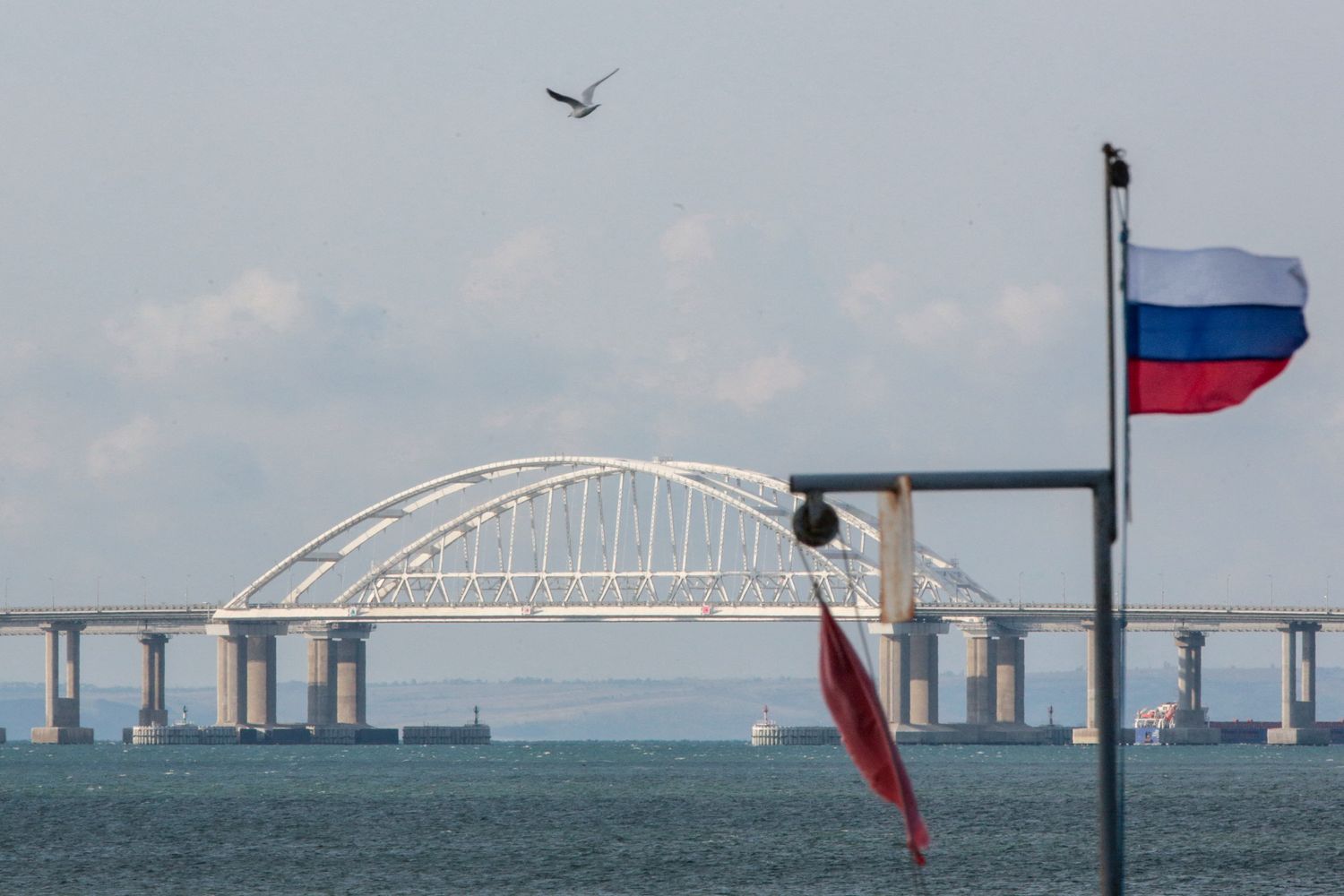 Una veduta del ponte di Kerch