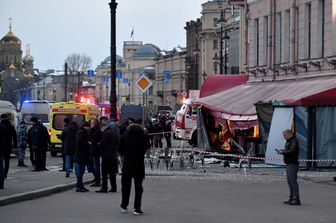 Esplosione allo &quot;Street bar&quot; caff&egrave; di San Pietroburgo