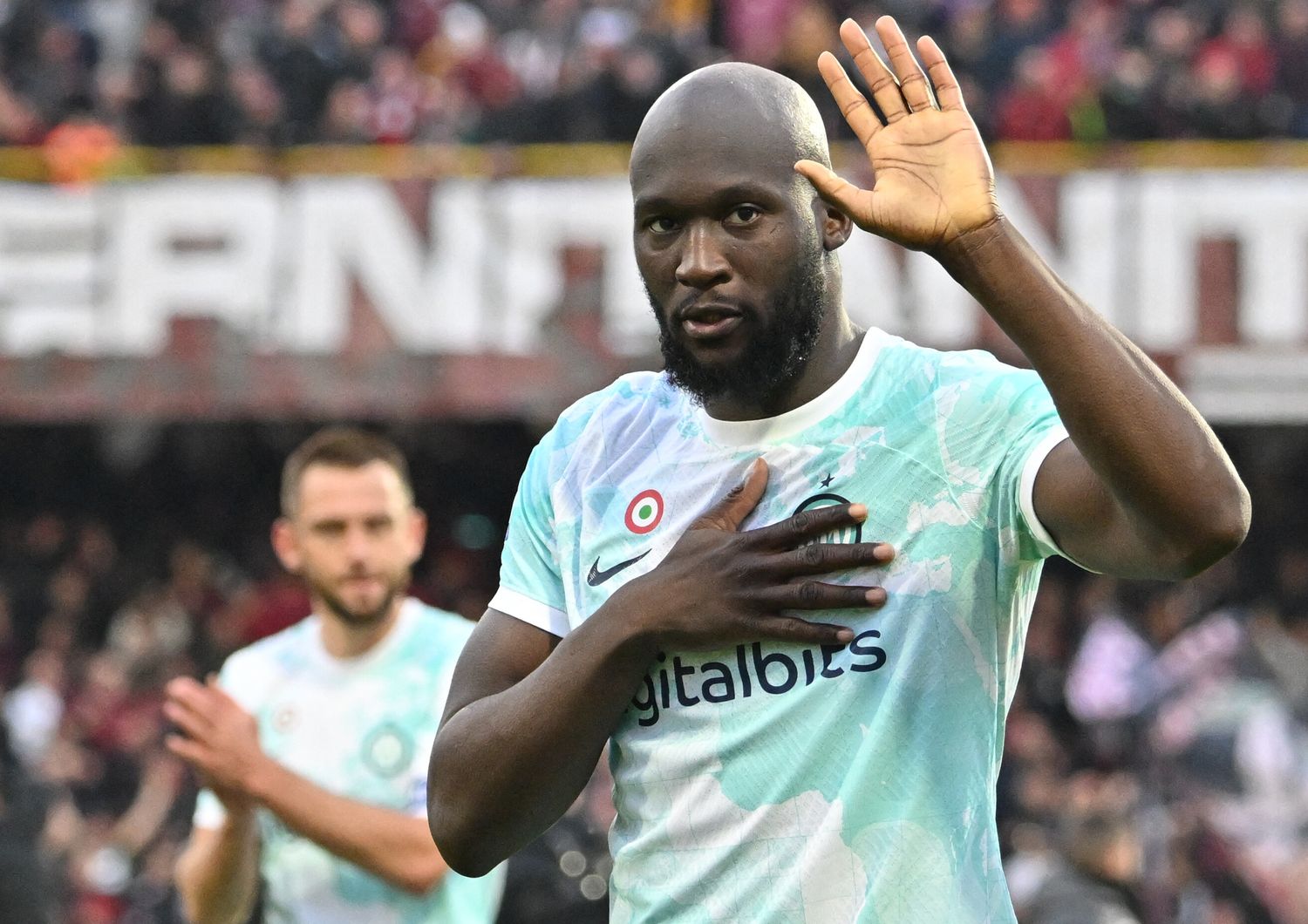 Romelu Lukaku al termine della partita tra Salernitana e Inter &nbsp;