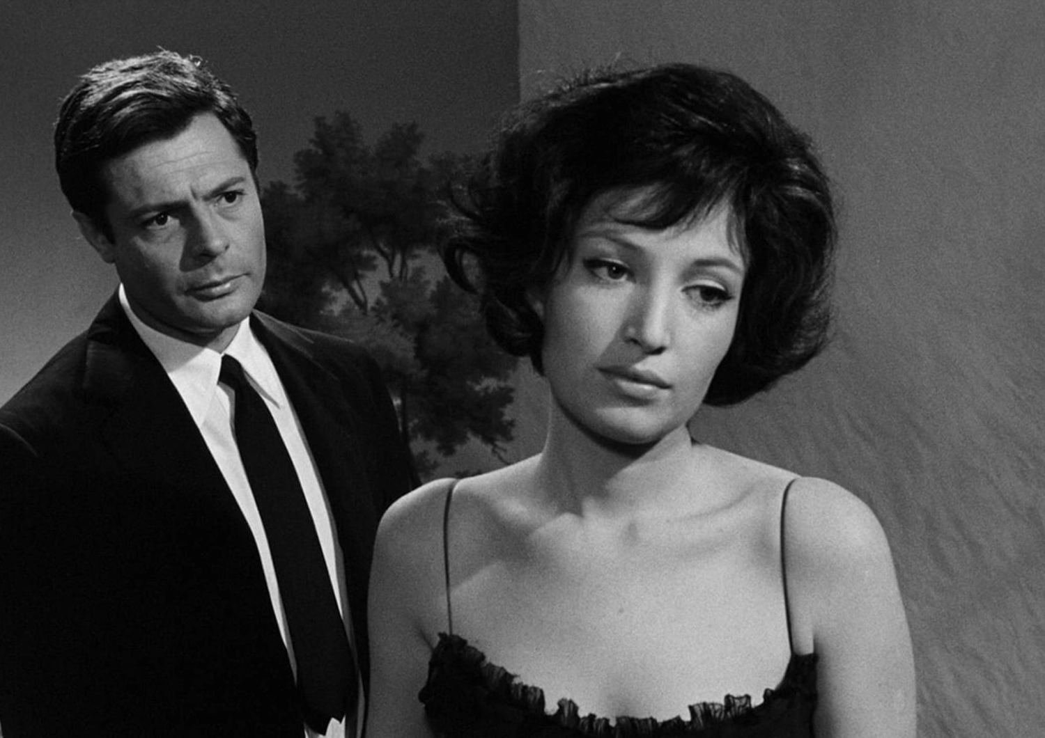 Mastroianni e Vitti in &quot;La notte&quot;