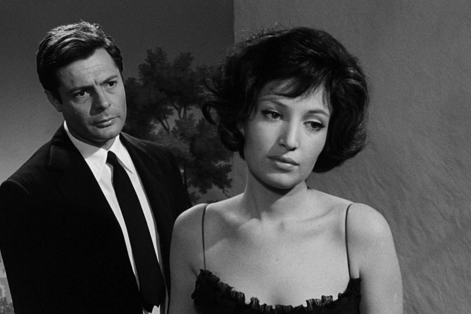 Mastroianni e Vitti in &quot;La notte&quot;