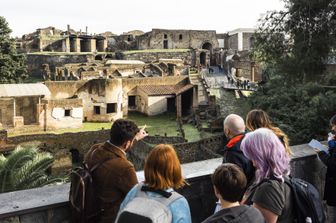 Turisti a Pompei