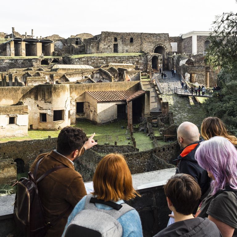 Turisti a Pompei