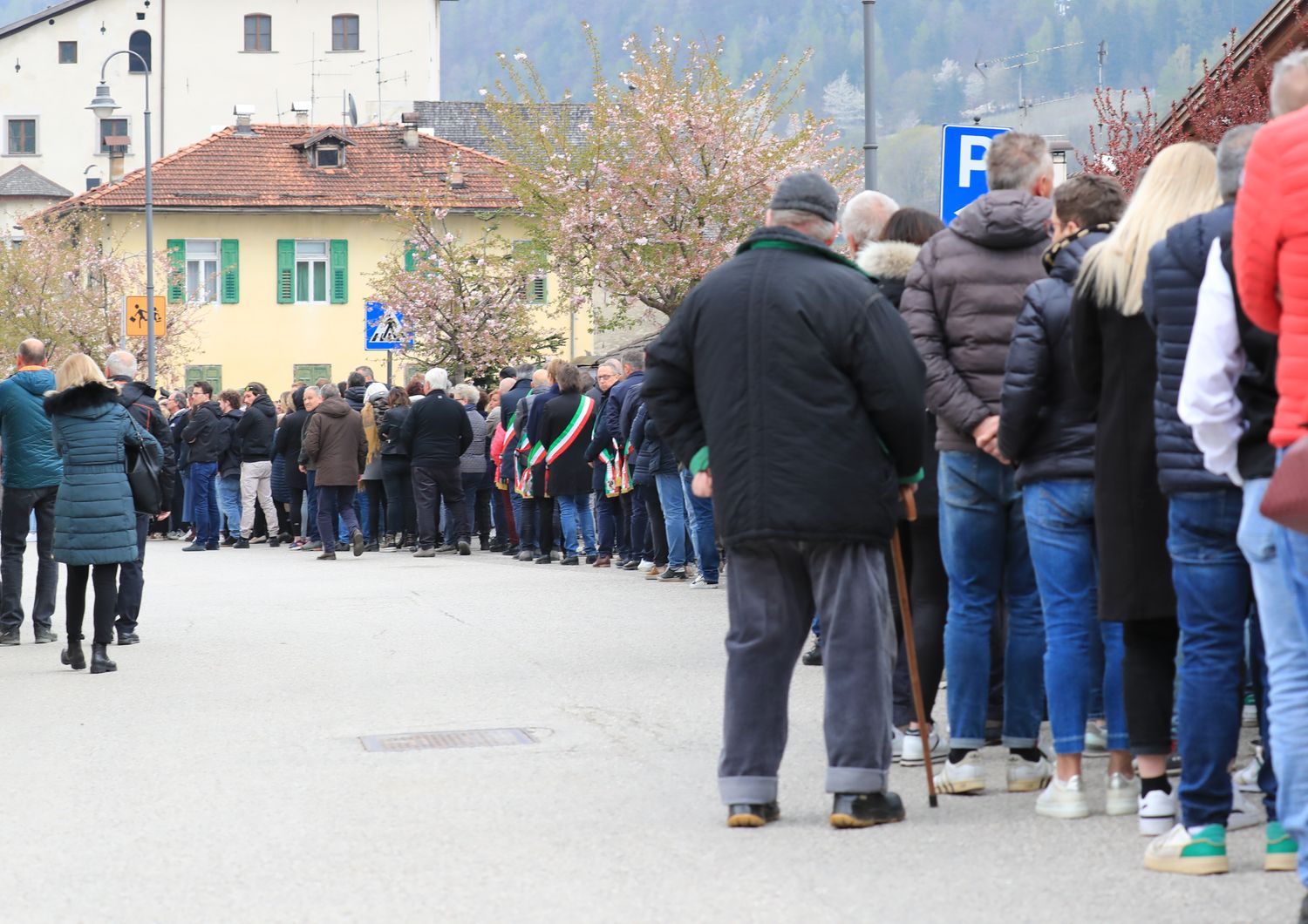 Caldes, funerali di Andrea Papi, il ragazzo morto a Caldes in seguito all'aggressione di un orso&nbsp;