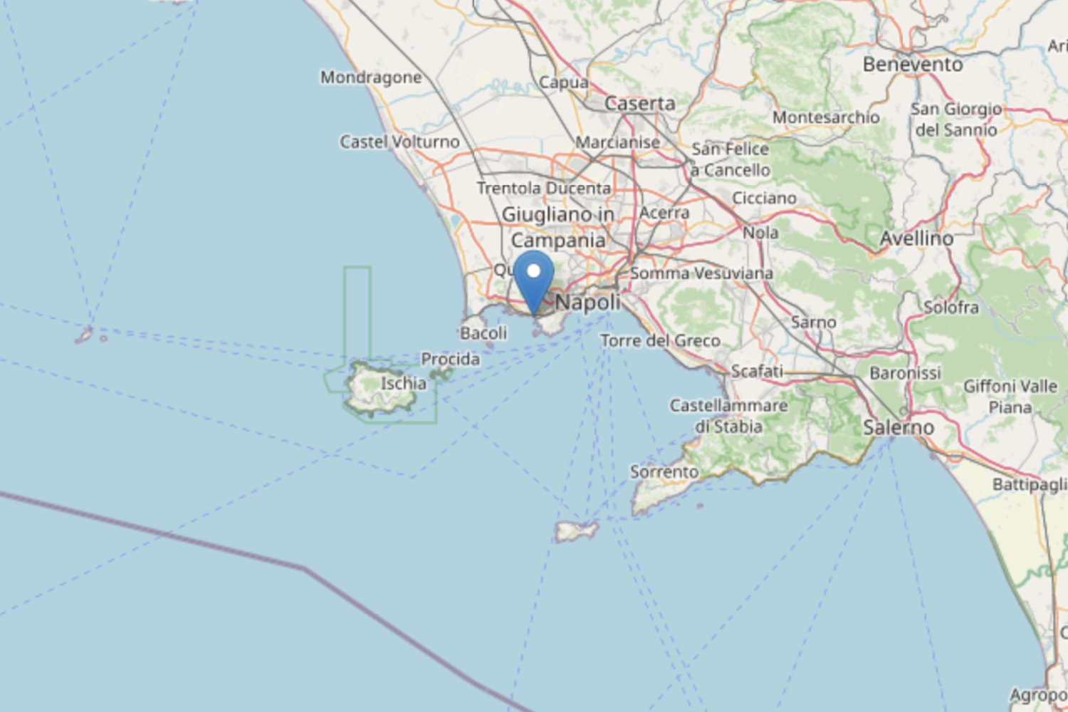 Piccola scossa a Napoli