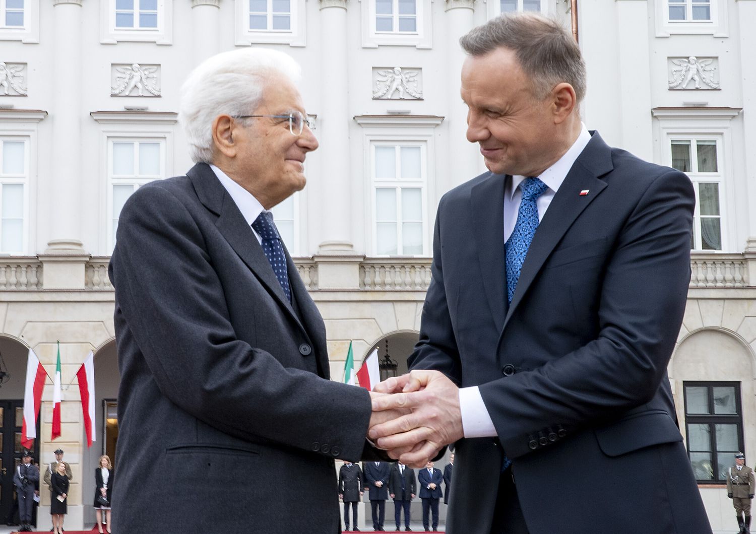 Il presidente della Repubblica Sergio Mattarella incontra il presidente della Repubblica di Polonia Andrezej Duda&nbsp;