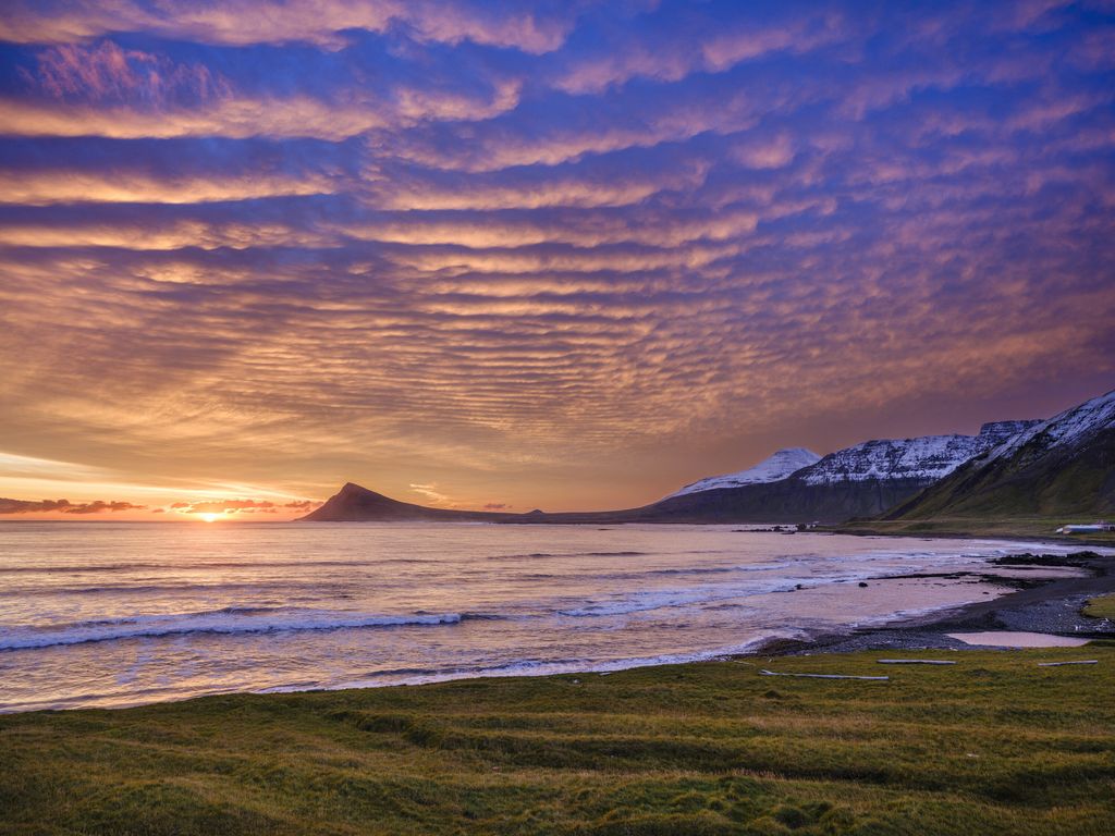 Tramonto in Islanda &nbsp;