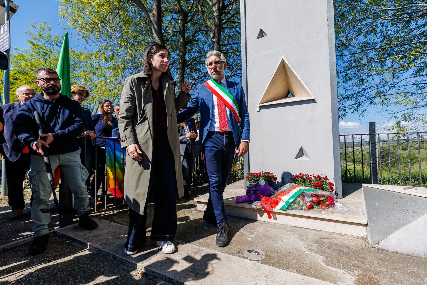 La segretaria del Pd Elly Schlein rende omaggio a Giacomo Matteotti&nbsp;