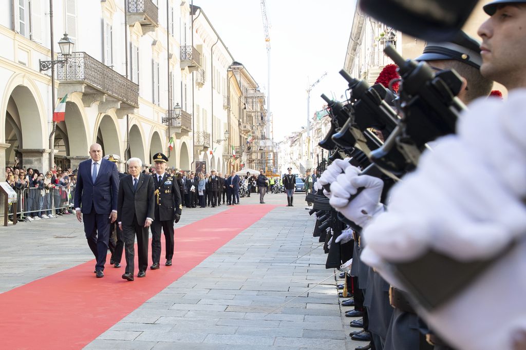 Il Capo dello Stato Sergio Mattarella a Cuneo per la celebrazione del 25 Aprile&nbsp;