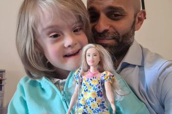 Alba e Luca Trapanese, ambassador in Italia per Barbie