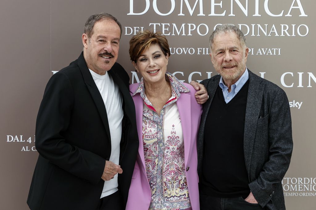 Edwige Fenech con Massimo Lopez e Gabriele Lavia