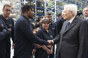 Sergio Mattarella visita lo stabilimento Walvoil&nbsp;