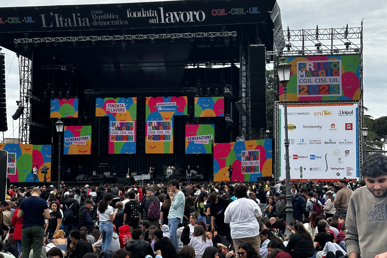 Il pubblico del concerto del 1 maggio