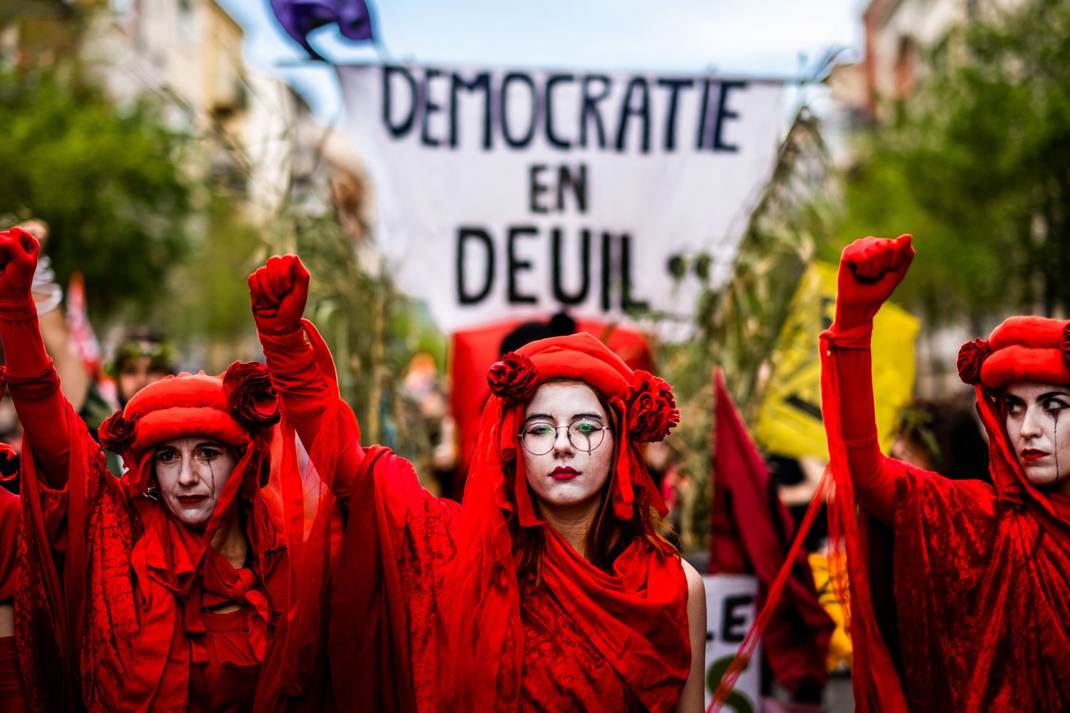Un corteo del Primo maggio in Francia&nbsp;