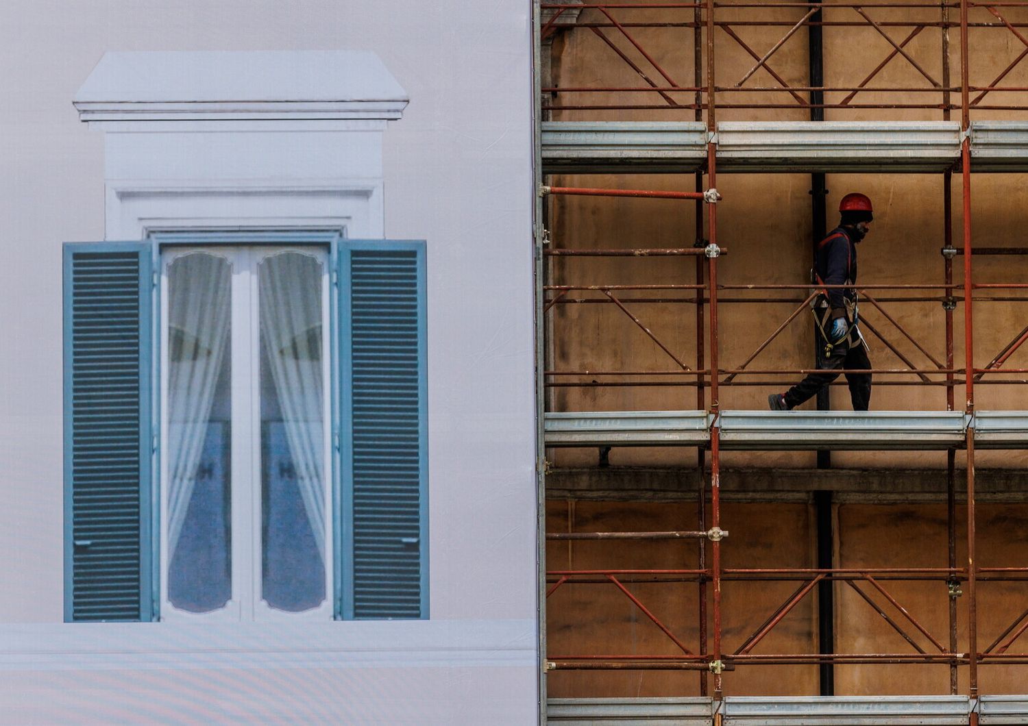 Un cantiere edilizio per il superbonus