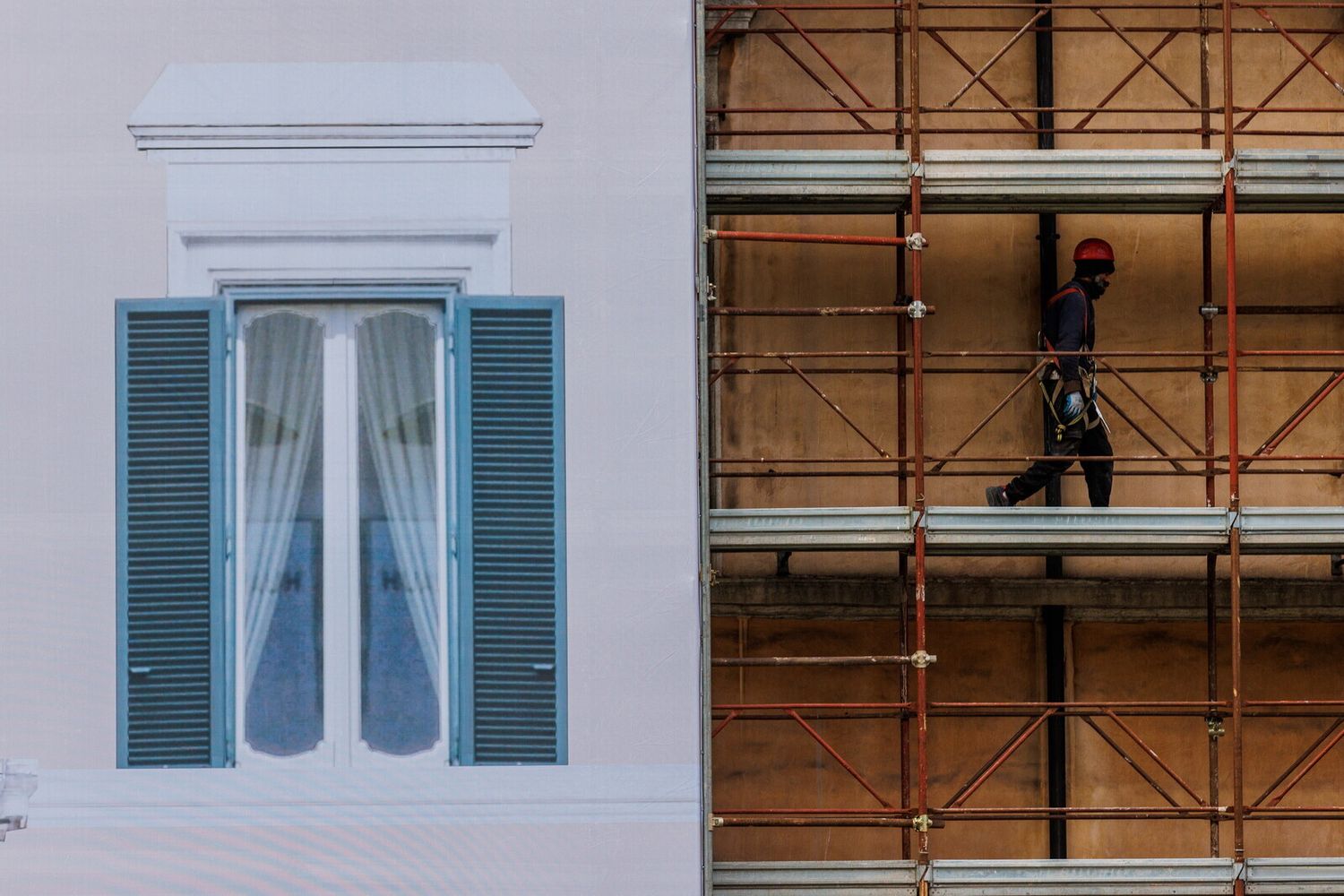 Un cantiere edilizio per il superbonus