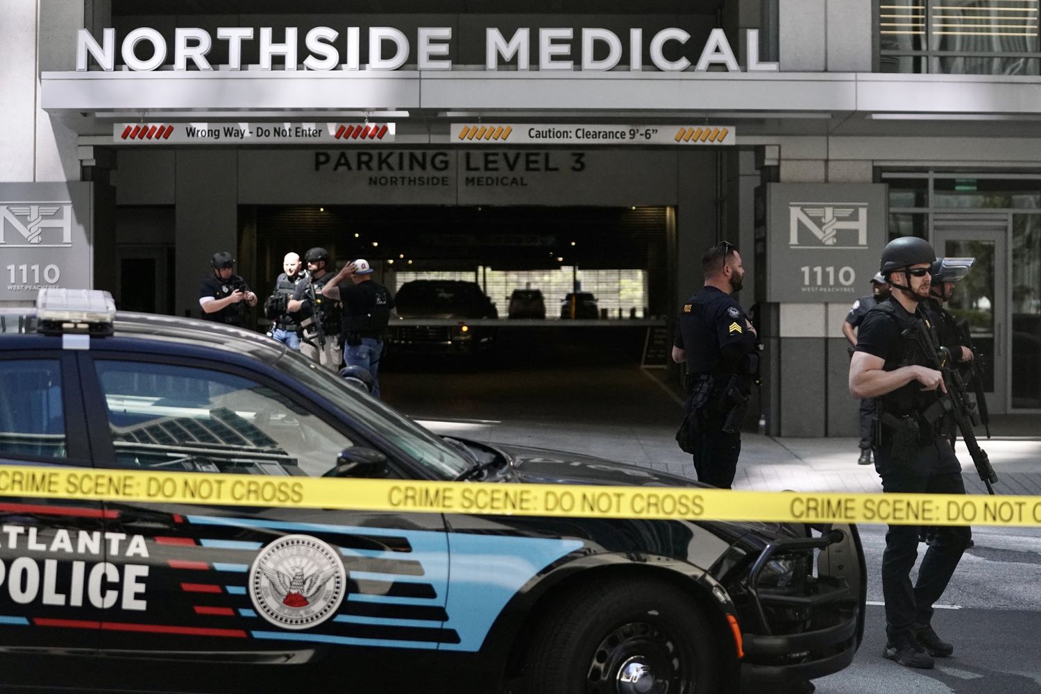 Il luogo della sparatoria ad Atlanta