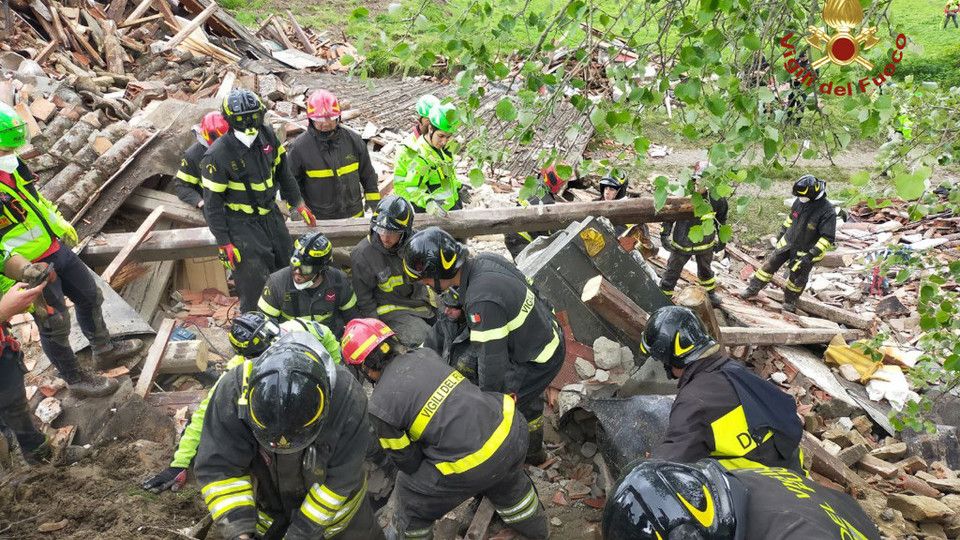 Operazioni dei vigili del fuoco a Monselice