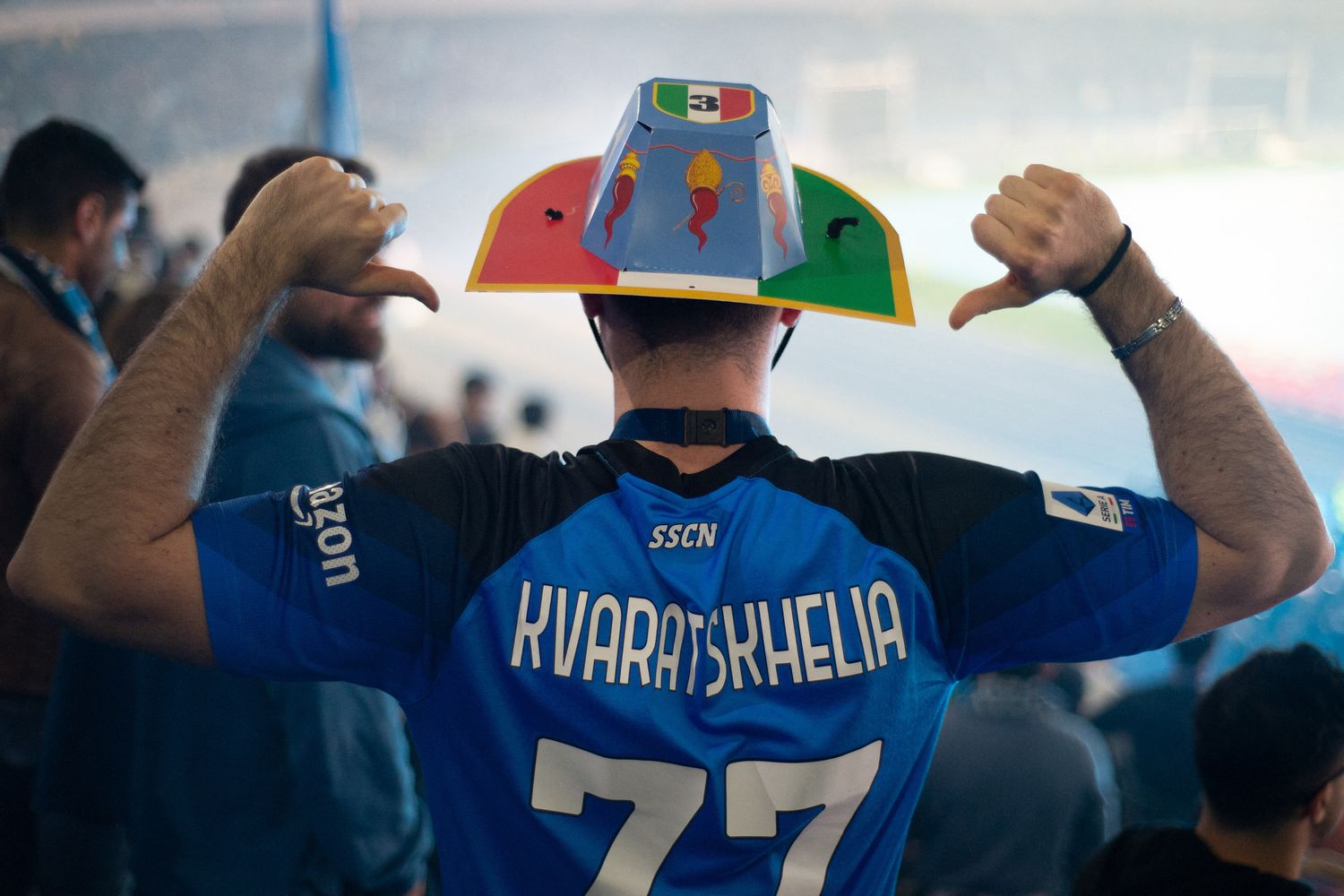 Un tifoso del Napoli