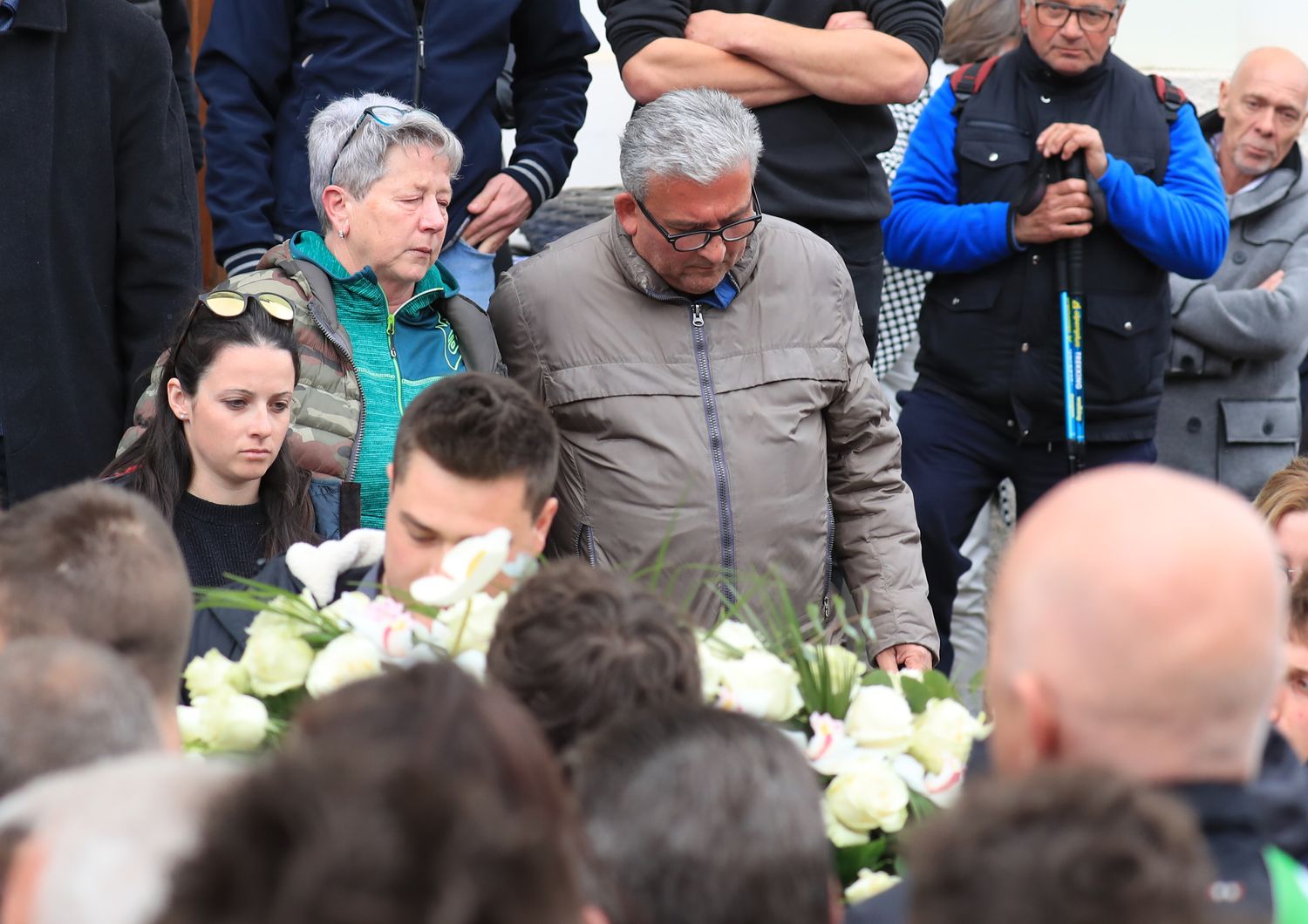 La famiglia di Andrea Papi al funerale del figlio ucciso dall'orsa&nbsp;