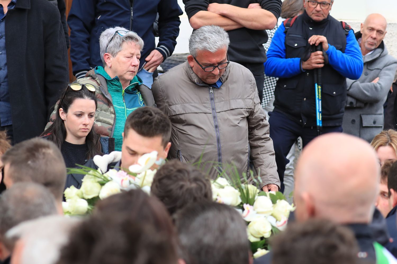 La famiglia di Andrea Papi al funerale del figlio ucciso dall'orsa&nbsp;