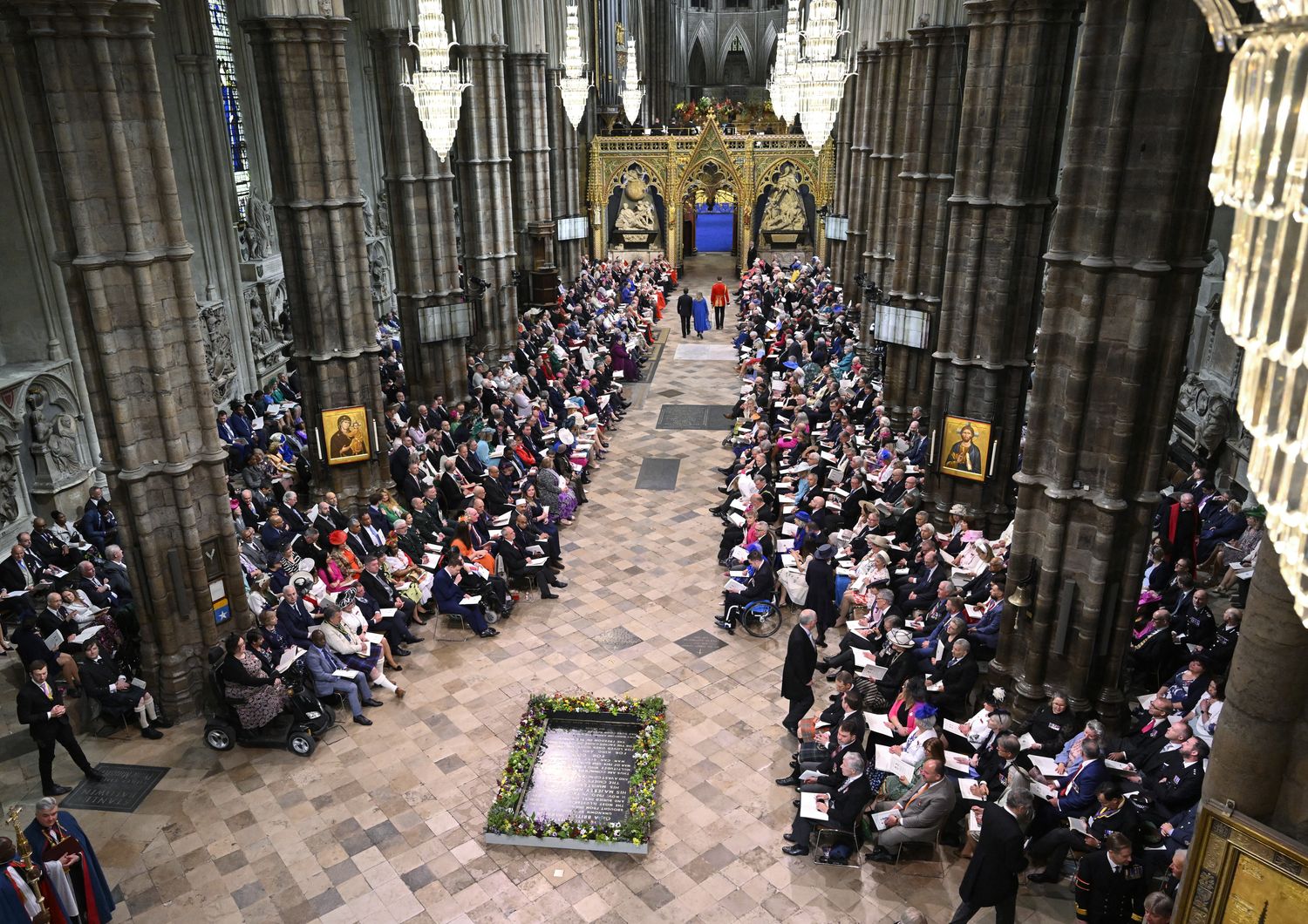 L'abbazia di Westminster pronta per la cerimonia