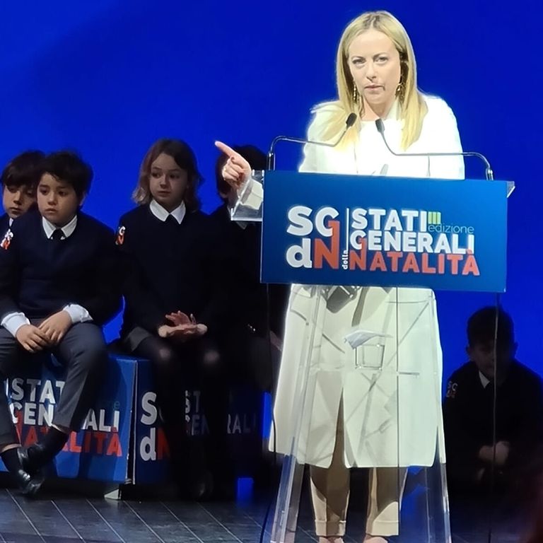 Giorgia Meloni agli Stati Generali della Natalit&agrave;