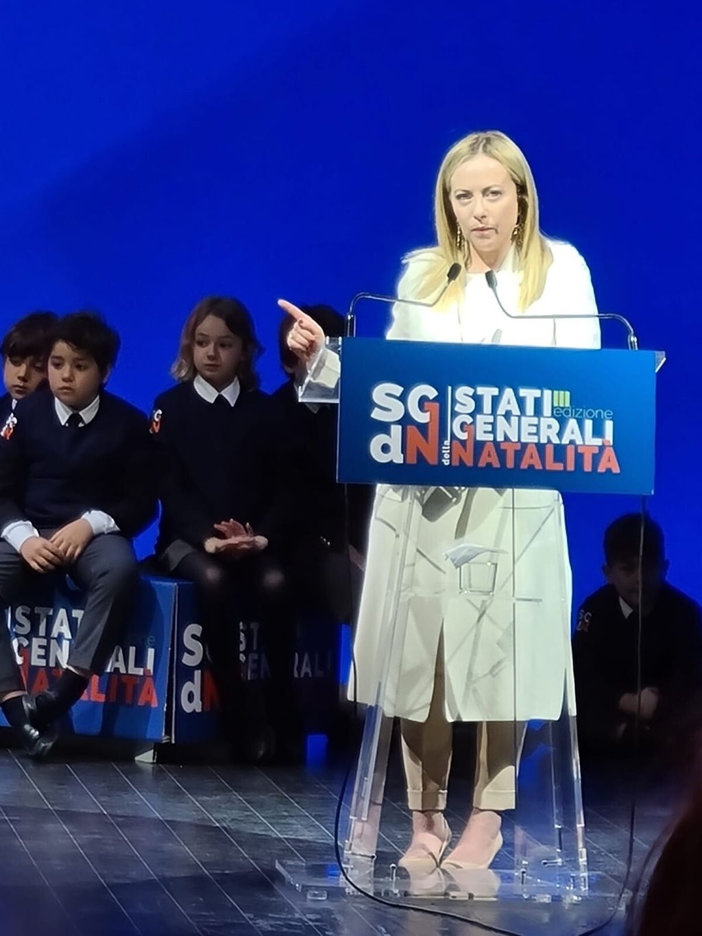 Giorgia Meloni agli Stati Generali della Natalità