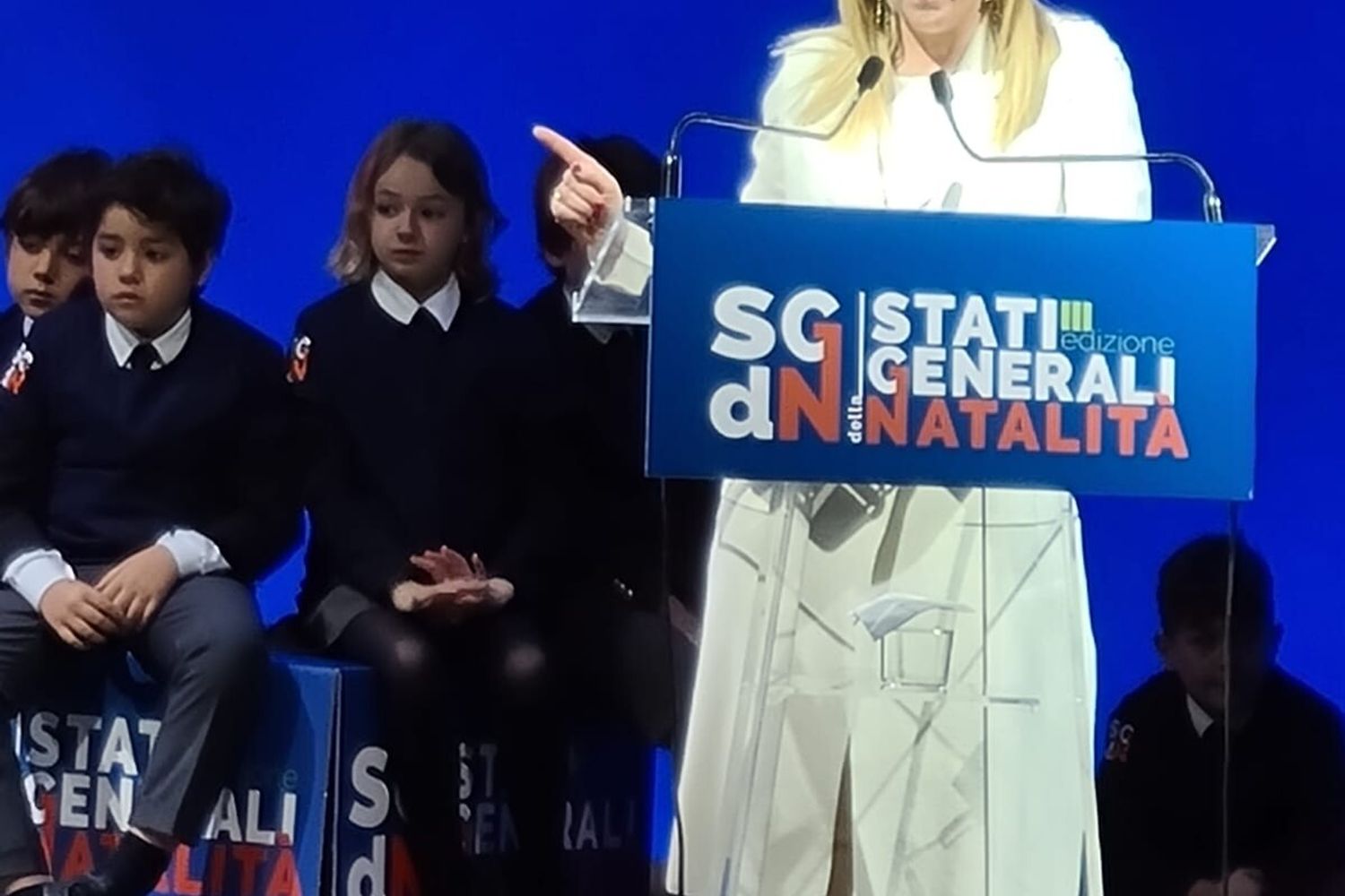 Giorgia Meloni agli Stati Generali della Natalit&agrave;