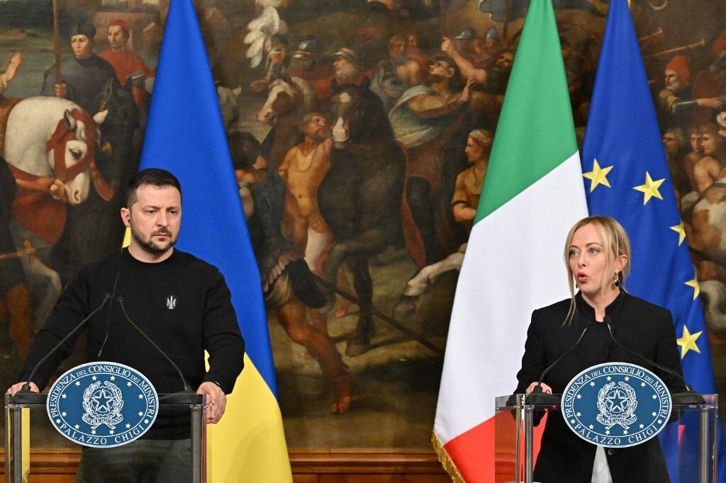 La conferenza stampa di Meloni e Zelensky