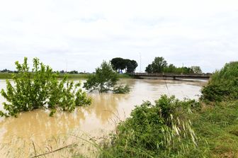 &nbsp;Le piogge incessanti hanno provocato l' esondazione del fiume Lamone