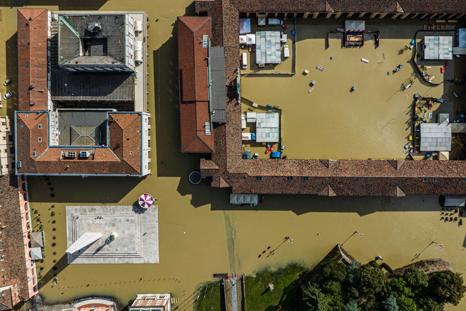 La citt&agrave; di Lugo sott'acqua