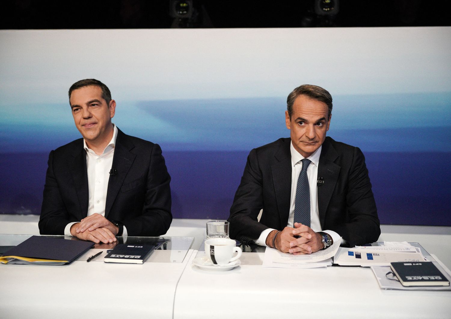 Kyriakos Mitsotakis e Alexis Tsipras