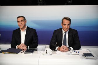 Kyriakos Mitsotakis e Alexis Tsipras