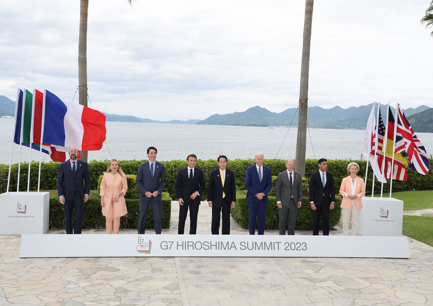 La foto dei leader del G7 di Hiroshima&nbsp;