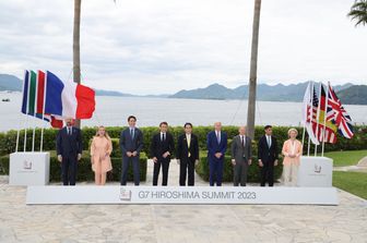 La foto dei leader del G7 di Hiroshima&nbsp;